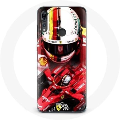 Coque - Huawei - P30 Lite - Formule 1 Sebastian Vettel - Rouge - Souple rouge