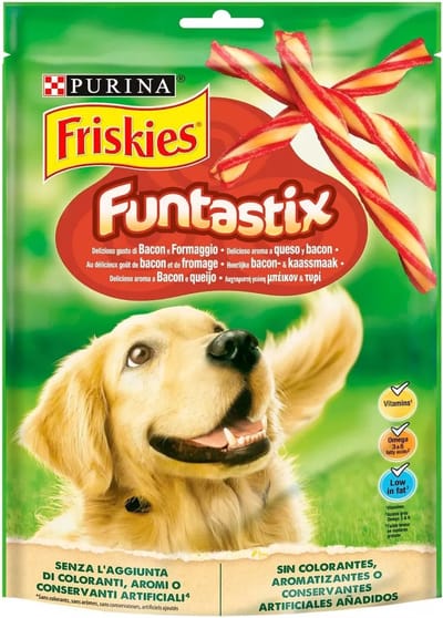 4x - Friskies Snacks Funtastix Kaas en bacon | 4x175g