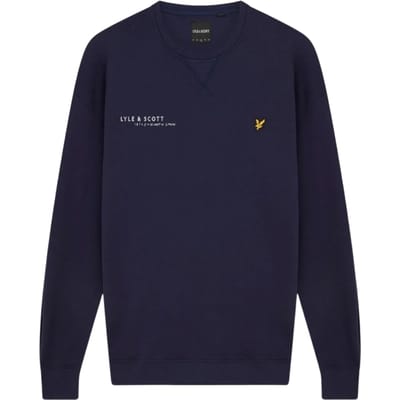 Lyle & Scott marineblauw sweatshirt met gecoordineerd printlogo