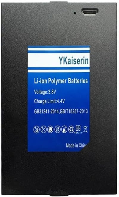 Batterij - Vervangende accu - Apparaat voeden - Hoge capaciteit - 4500mAh - Zwart