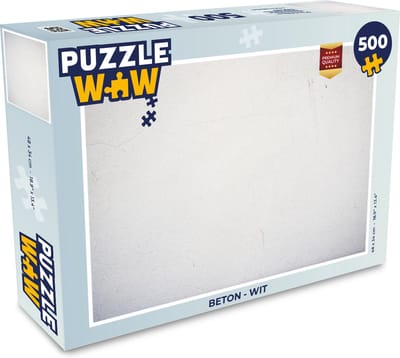 Puzzel Beton - Wit - Modern - Legpuzzel - Puzzel 500 stukjes