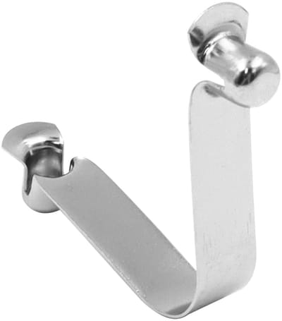 Dailygoods - Set van 20 Roestvrijstalen Tentstokclips voor Buitenactiviteiten