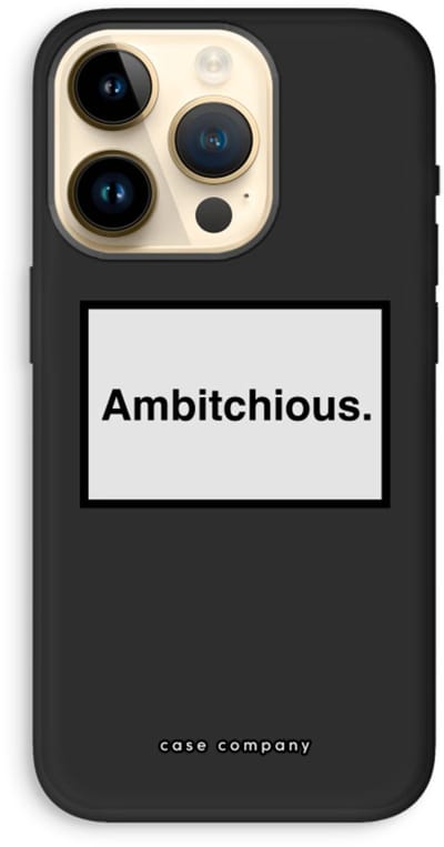 Case Company® - Hoesje geschikt voor iPhone 14 Pro hoesje - Ambitchious - Biologisch Afbreekbaar Telefoonhoesje - Bescherming alle Kanten en Schermrand