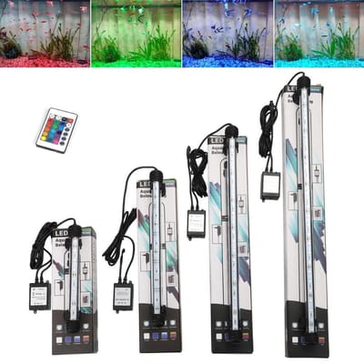 Geef je aquarium een sfeervolle en kleurrijke uitstraling met deze 28 cm RGB onderwaterverlichting.