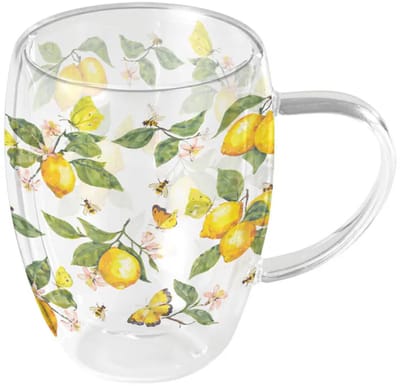 Ambiente-dubbelwandig theeglas-borosilicaat-fresh lemons-citroen-vrolijk-zomers-breekbaar