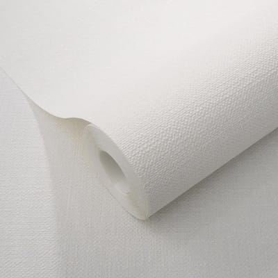 Erismann Vinylbehang 10463-14 - Opus-2 - Textiel Wit - 53cm x 10.05m