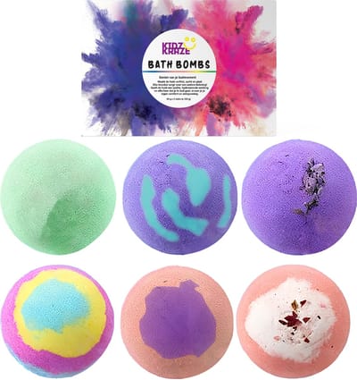 KidzKraze® Bruisballen 6 stuks - Bath Bombs - Kind - Badbom - Badbruisballen - Badschuim Kinderen - Badproducten - Badballen