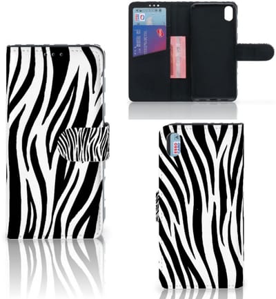 Xiaomi Redmi 7A Telefoonhoesje met Pasjes Zebra
