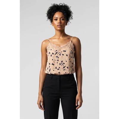 & Other Stories Espresso Silk Top Beige Size: 32 | Lingerie Tops Outlet | Dames | Beige