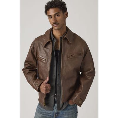 Levi's Corona Heights Leather Jacket Taglia: L | Giacche di pelle Outlet | Uomo