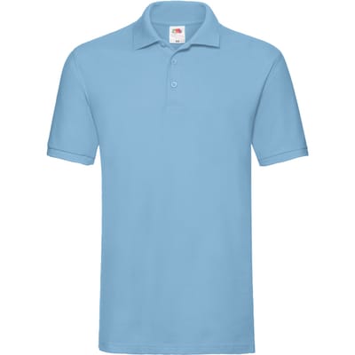 Fruit of the Loom Unisex Premium poloshirt voor volwassenen (Hemelsblauw)