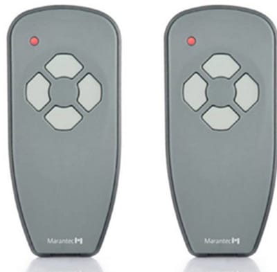2x Marantec Digital 384 Handzender - 4-Kanaals 868 MHz - Multi-Bit - Inclusief Wandhouder