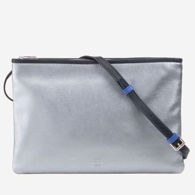 Dudubags - zilver - leder - maat STUK