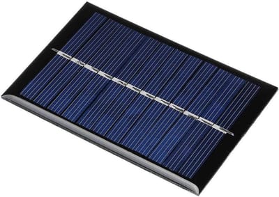 Mini Zonnepaneel - Epoxy Paneel - Energie Opwekken - Compact Ontwerp - 90x60mm - Zwart