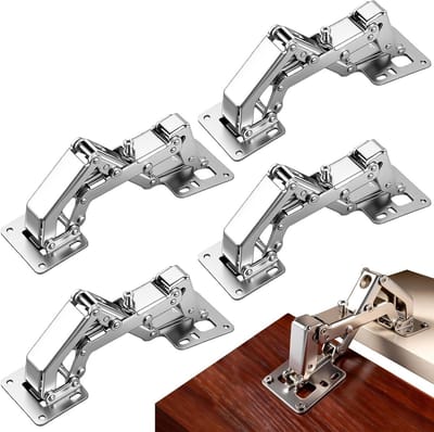 Kastscharnieren 175 graden met soft close, hydraulische demping en schroefbevestiging voor keukenkasten - 4 stuks