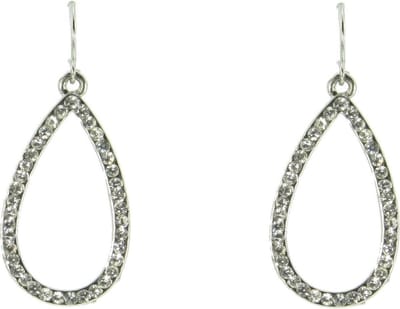 Behave - Oorhangers druppel steentjes - Elegant avondaccent - 4,2 cm