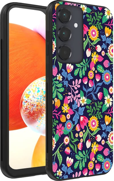 Smartphonica Telefoonhoesje geschikt voor Samsung Galaxy A14 met bloemen opdruk - TPU backcover case flower design geschikt voor Samsung Galaxy A14