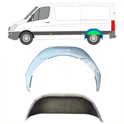 Reparatiepaneel achterste wielkast voor Volkswagen Crafter 2005-2017 / Links