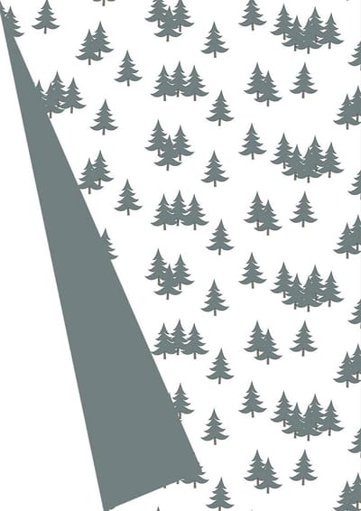 Toonbankrol Cadeaupapier - Kerstpapier Rol - Cadeaus Inpakken - Dubbelzijdig Design - 30cm x 175m - Grijs
