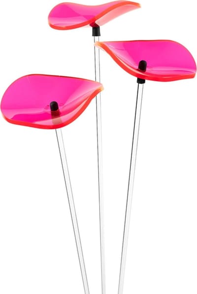 Cazador Del Sol Zonnevangers - tuin decoratie voor buiten - Lucille Ø80mm x 26cm Rood Set3