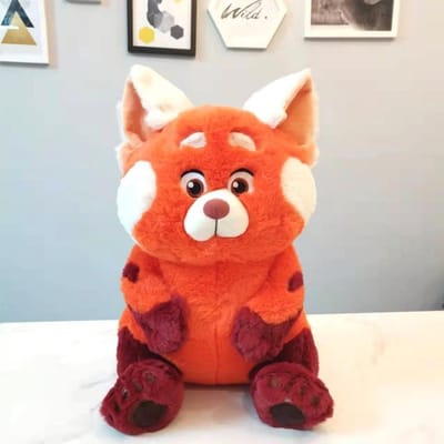 28cm Turning Red Pluche Speelgoed Kawaii Beer Knuffeldier Zachte Pop Cadeau voor Verjaardag Kerst rood