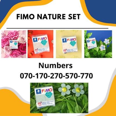 Fimo klei Nature set - 5 stuks