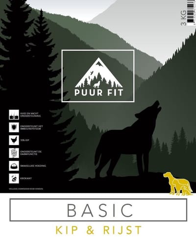 Puur Fit Basic Kip & Rijst 1 kilo