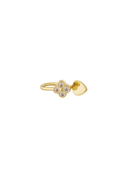 Neus - Oor Cuff Bloem - Verkleurt niet - Cadeau - Goudlief