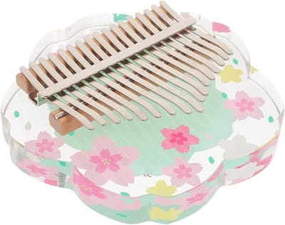 Duim Piano - Vinger Instrument - Muziek Maken - 17 Toetsen - 15.5 x 14.5 cm - Groen