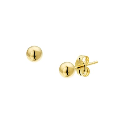 Juwelier Zwartevalk - 14 karaat gouden oorknoppen 12.219/4mm