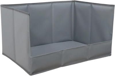 Hondentoiletbak - Hondenplasbak - Zindelijkheidstraining - Drieweg lekbescherming - 33.8L x 22.1B cm - Grijs