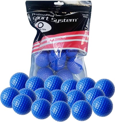 12 Stuks Zachte Golf Oefenballen Trainingsballen Binnen en Buiten - Diverse Kleuren
