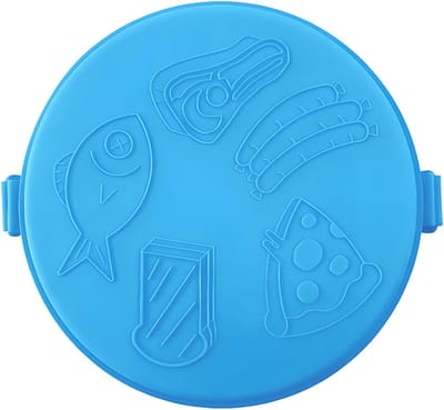 Magnetron Sandwichrooster - Pizzaplaat - Snel Ontbijt - Tijdbesparende Bereiding - 25 cm - Blauw
