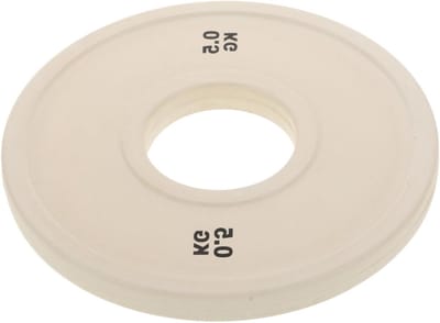 Trainingsgewichten Halterschijven - Fractionele Platen - Krachttraining Fitness - Duurzame Rubberconstructie - 14.5 cm - Ivoor
