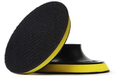 4 Inch Haak en Lus Backer Pads met 5/8-11 Schroefdraad voor Schuren en Polijsten (2 Stuks)