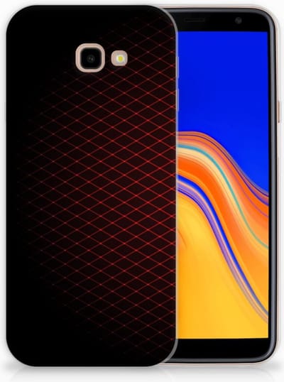 Samsung Galaxy J4 Plus (2018) TPU bumper Geruit Rood