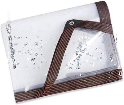 Doorzichtige Tarps Heavy Duty Waterproof, Transparant Tarp Waterproof met Grommets, Tarpaulin Cover Waterproof, Rip and Tear Proof - voor Roof Camping Outdoor
