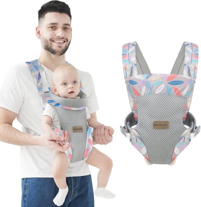Draagzak Voor Pasgeborenen en Peuters - Ergonomische Houder voor Voor- en Achterkant