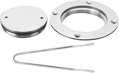 Deckplaat 3 Inch RVS, Inspectieluik met Sleutel voor Toegang tot Hardware, Geschikt voor Marineboten en Accessoires
