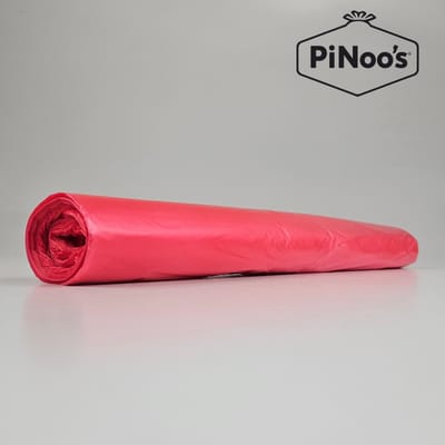 Rode Vuilniszakken 120 Liter | 5 rollen à 20 zakken - HDPE-plastic | T25 | 70x110 cm - Vuilniszak rood 120 liter, Grote rode afvalzakken 120L (07011007125)