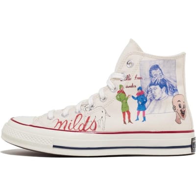 Chuck Taylor All Star Spencer McMullen x Chuck Taylor All Star Converse 70 High 'People Print' 168183C 44.5 white