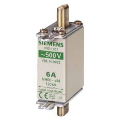 Siemens 3ND1822 Zekeringsinzetstuk Met mechanische beveiligingsweergave Geschikt voor Zekeringsgrootte 000-4 Afmeting zekering : 0 63 A 500 V 3