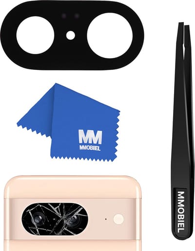 MMOBIEL Glas Lens Back Camera Geschikt voor Google Pixel 8 - Incl. Dubbelzijdige Tape, Pincet en Doekje