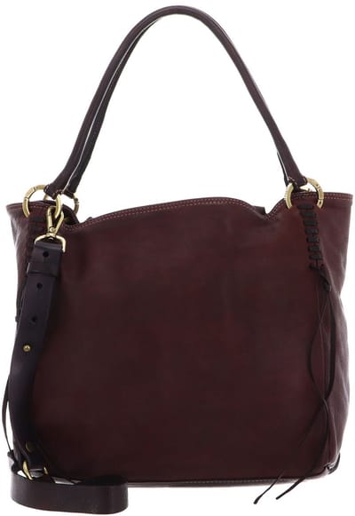 CATERINA LUCCHI Leren handtas schoudertas Dakar Anna Shopping Bag Prugna donkerpaars
