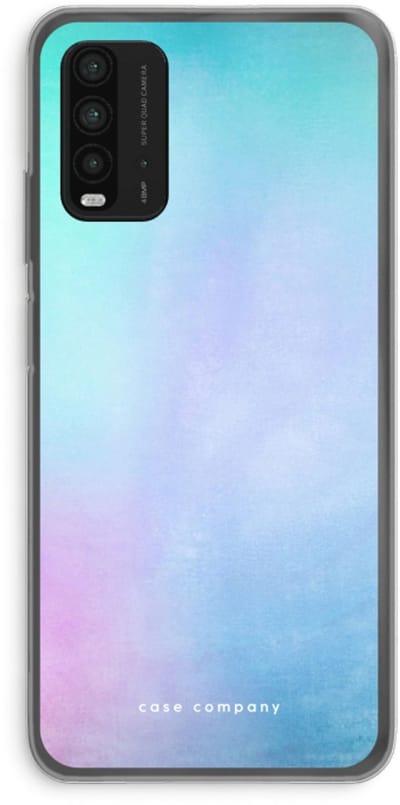 Case Company® - Hoesje geschikt voor Xiaomi Redmi 9T hoesje - Mist pastel - Soft Cover Telefoonhoesje - Bescherming aan alle Kanten en Schermrand