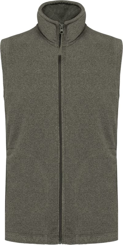 Kariban Bodywarmer van microfleece heren K913 - Green Marble Heather - 5XL