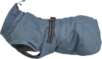 Hondenjas Trixie - Donkerblauw, Waterafstotend, 25 Cm - Fleece Voering, Reflecterende Elementen