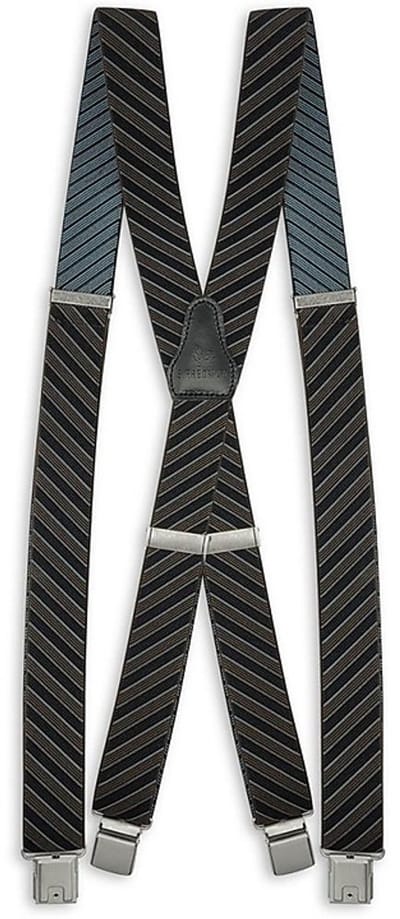 Sir Redman - Bretels - XL bretels Oblique bruin - zwart / bruin / lichtblauw