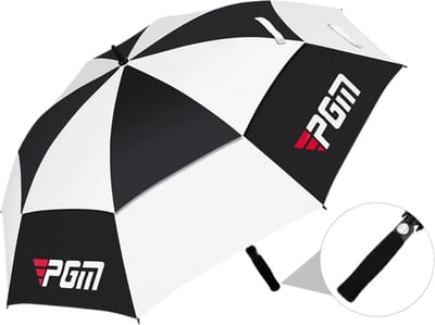 Livano Moderne Golf Paraplu - Stormparaplu - Opvouwbaar - Windproof - Stormproef - UV Bescherming - Umbrella - Zwart