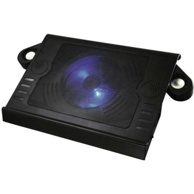 Hama 053063 Standaard Met Ventilator En Luidspreker, Zwart